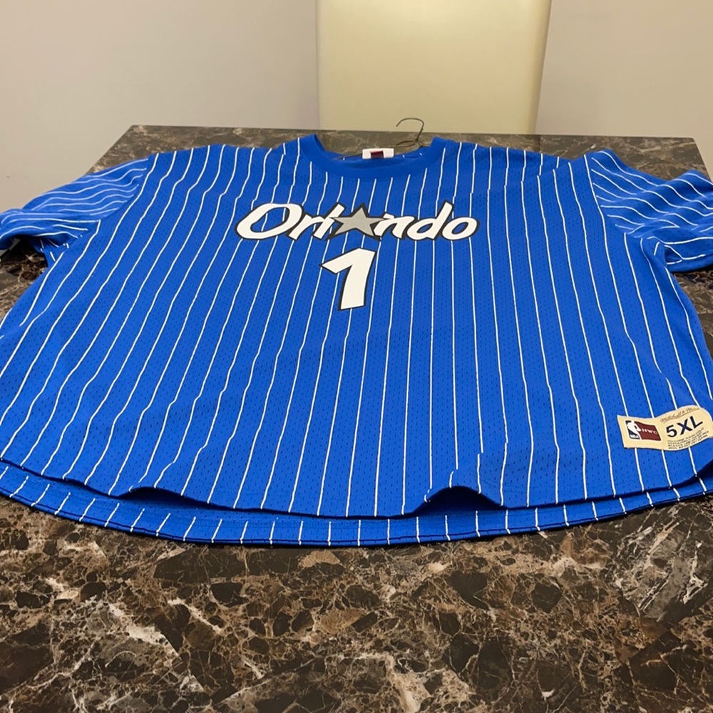 Orlando Hardaway Jersey. White and Blue. Size 5XL